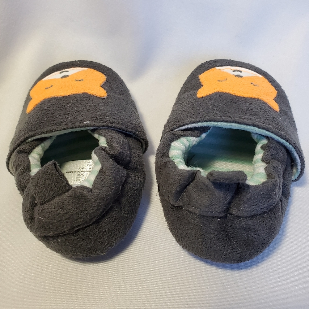 Carter's Infant Fox Crib Shoes Booties - Picture 2 of 2